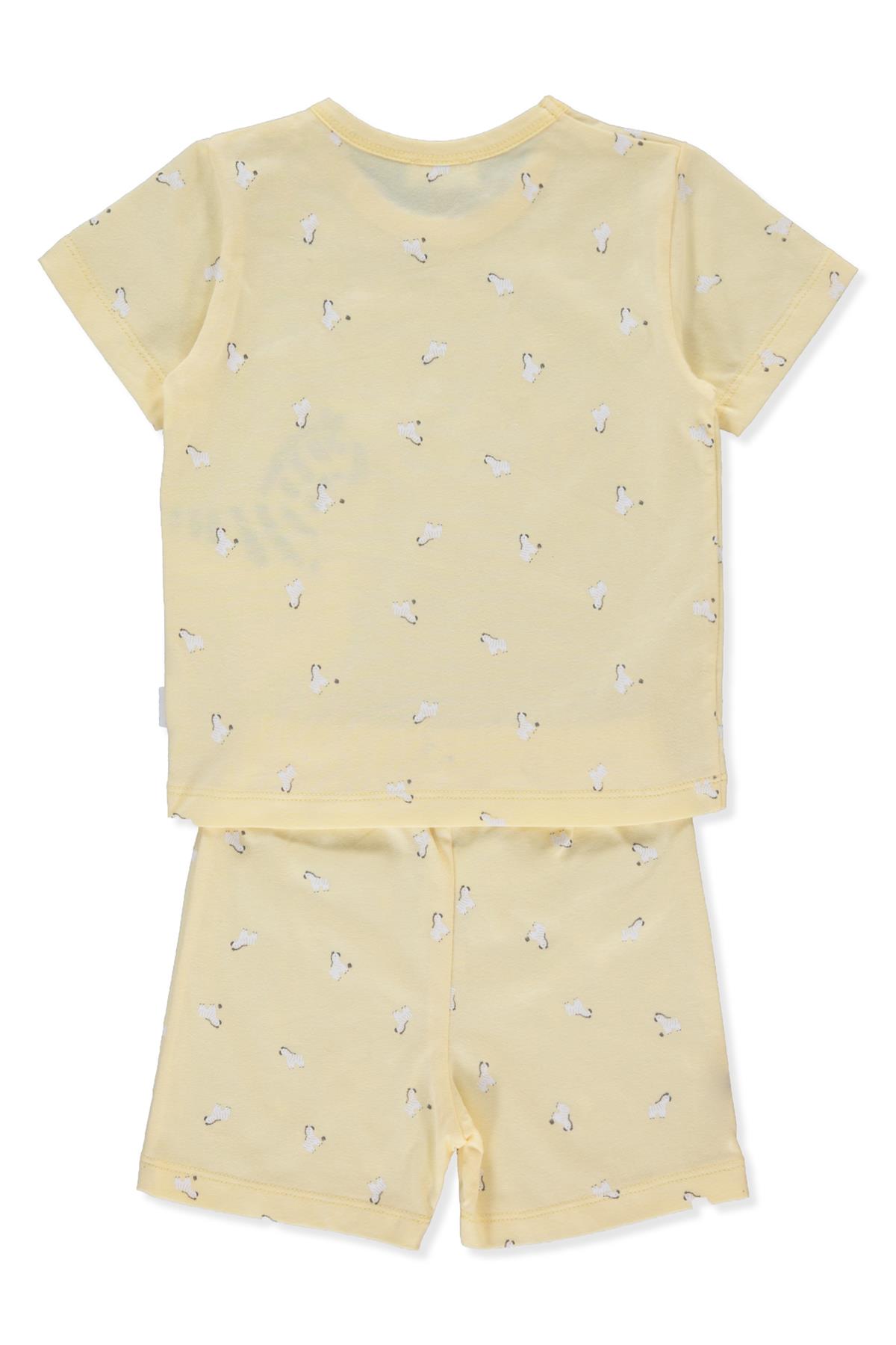 SÜPREM PİJAMA TAKIMI 2Lİ (SWEET PYJAMAS/25-WALKING ZEBRAS) SARI