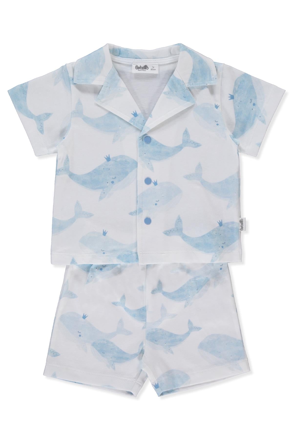 SÜPREM PİJAMA TAKIMI 2Lİ (SWEET PYJAMAS/25-WHALES) MAVİ