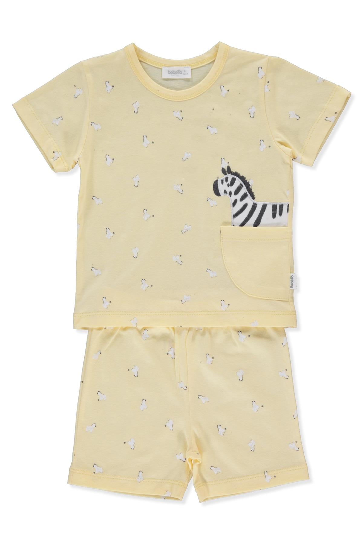 SÜPREM PİJAMA TAKIMI 2Lİ (SWEET PYJAMAS/25-WALKING ZEBRAS) SARI