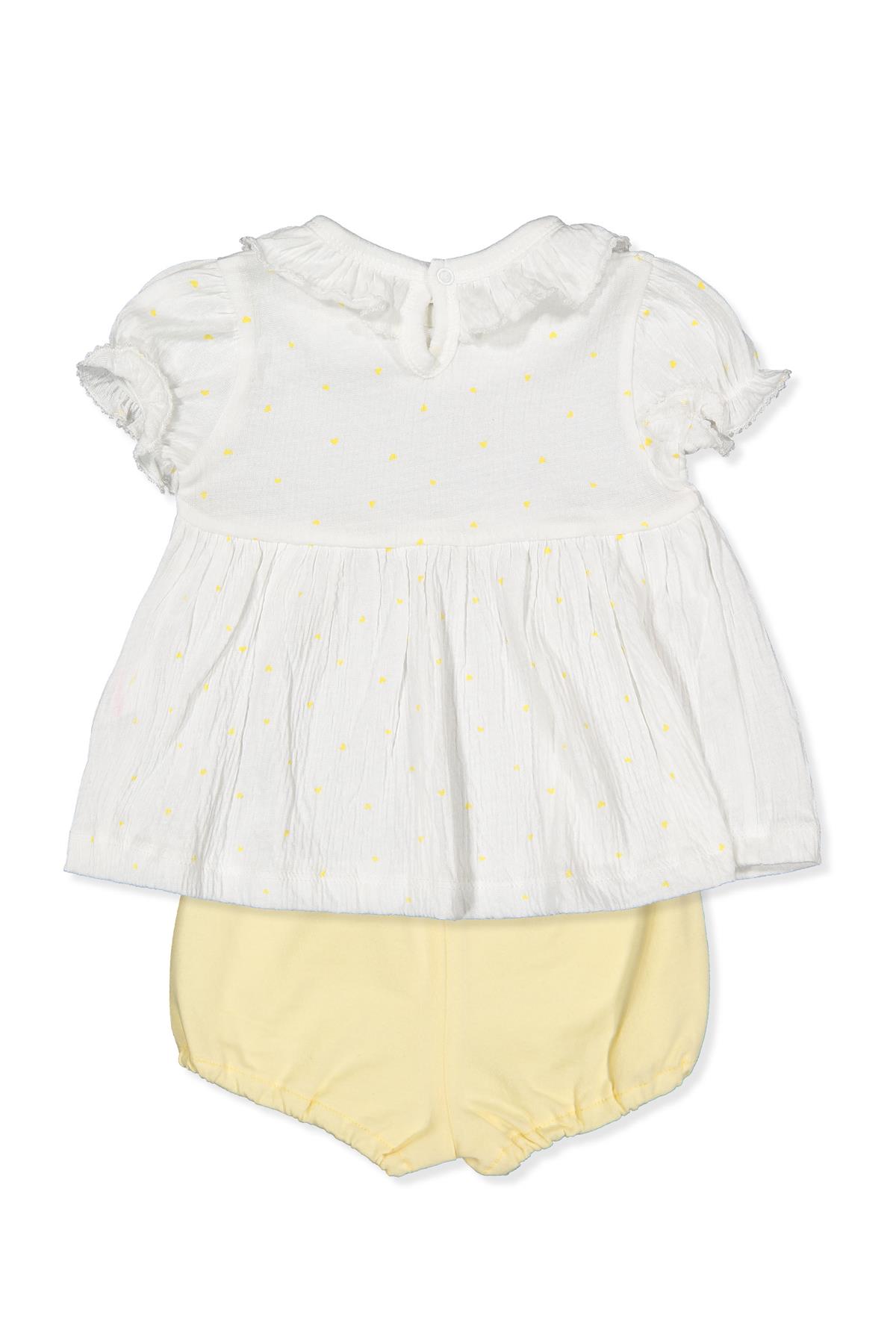 SÜPREM ŞORT 2Lİ TAKIM (MINI HEART) SARI