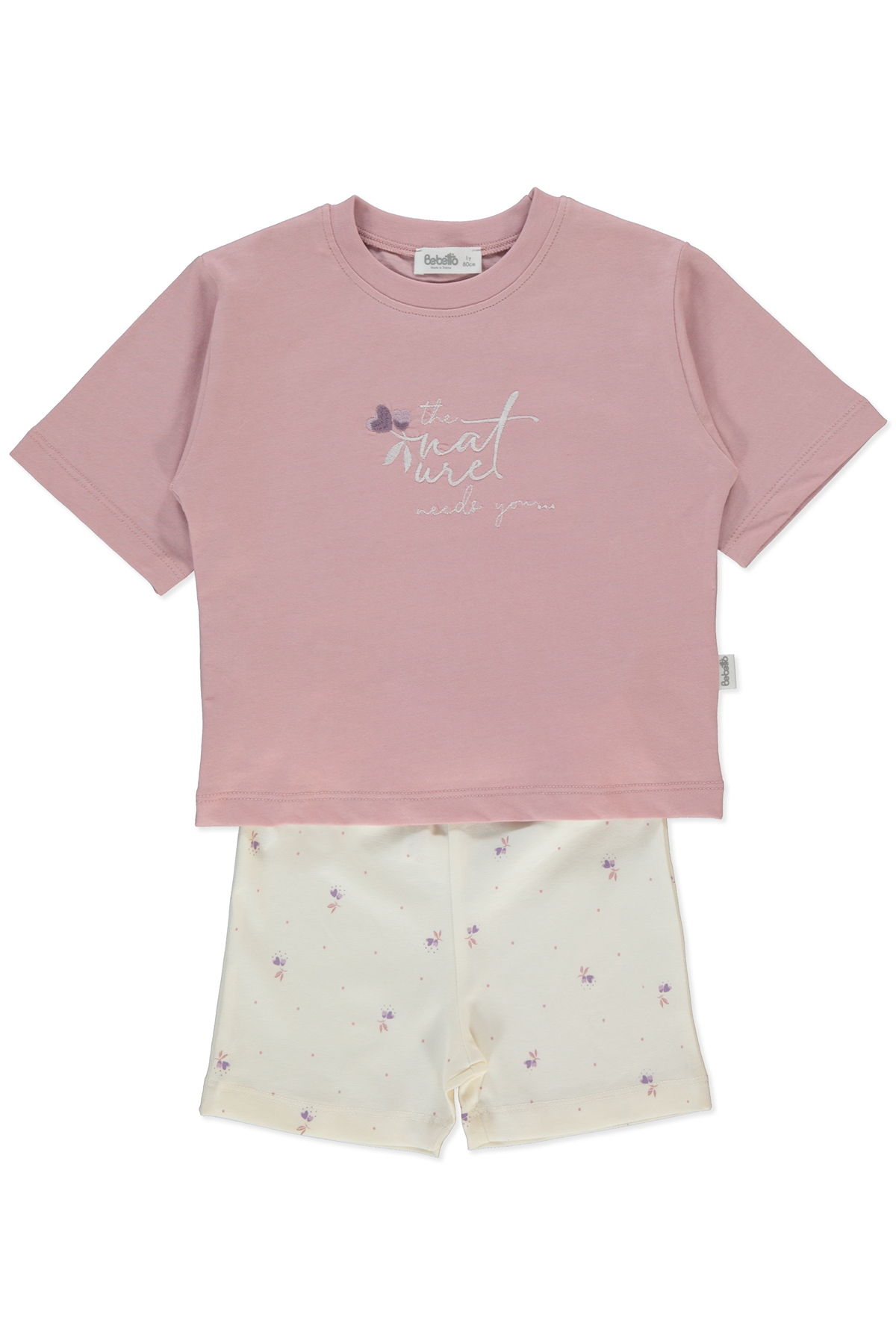 SÜPREM ŞORTLU PİJAMA TAKIMI 2Lİ (SWEET PYJAMAS/26) GÜL KURUSU