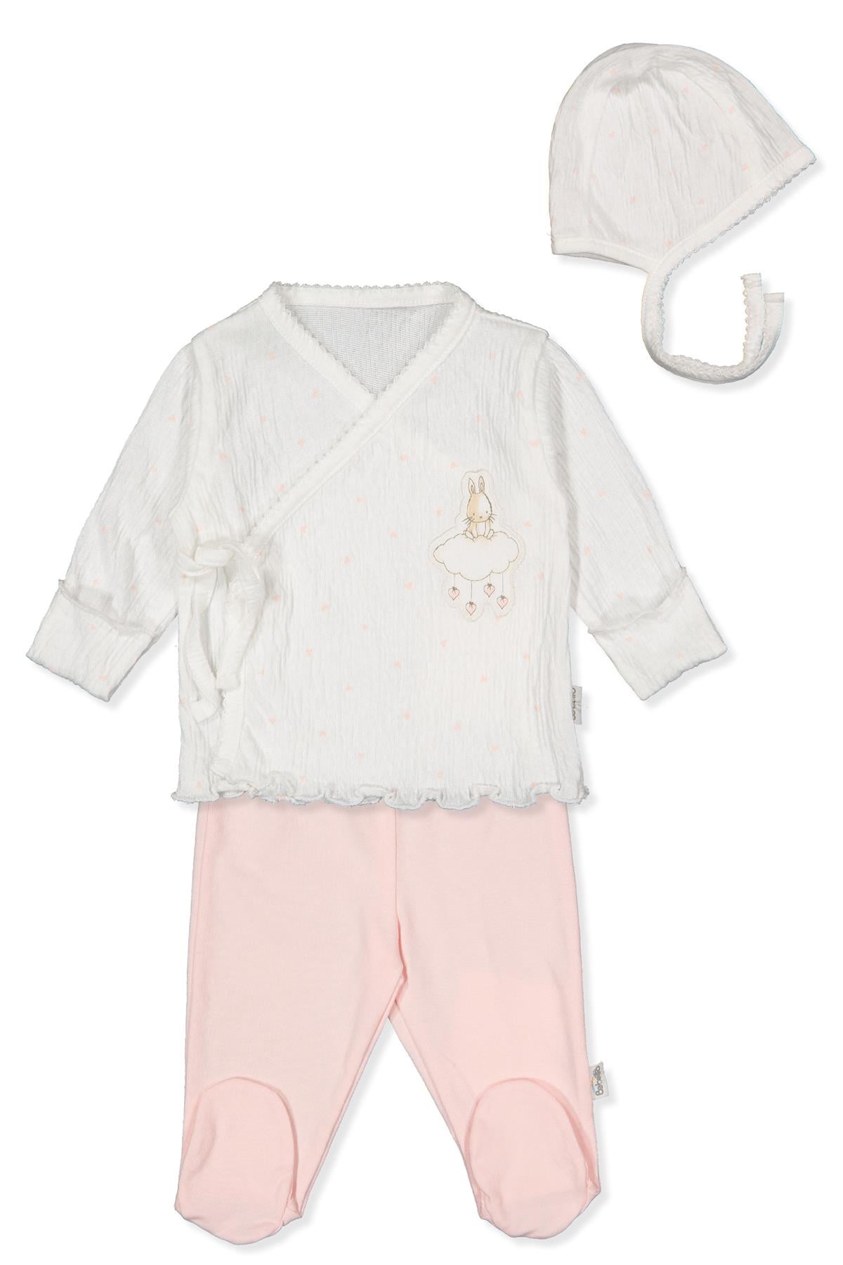 SÜPREM ZIBIN SET 3LÜ (MINI HEART) PEMBE