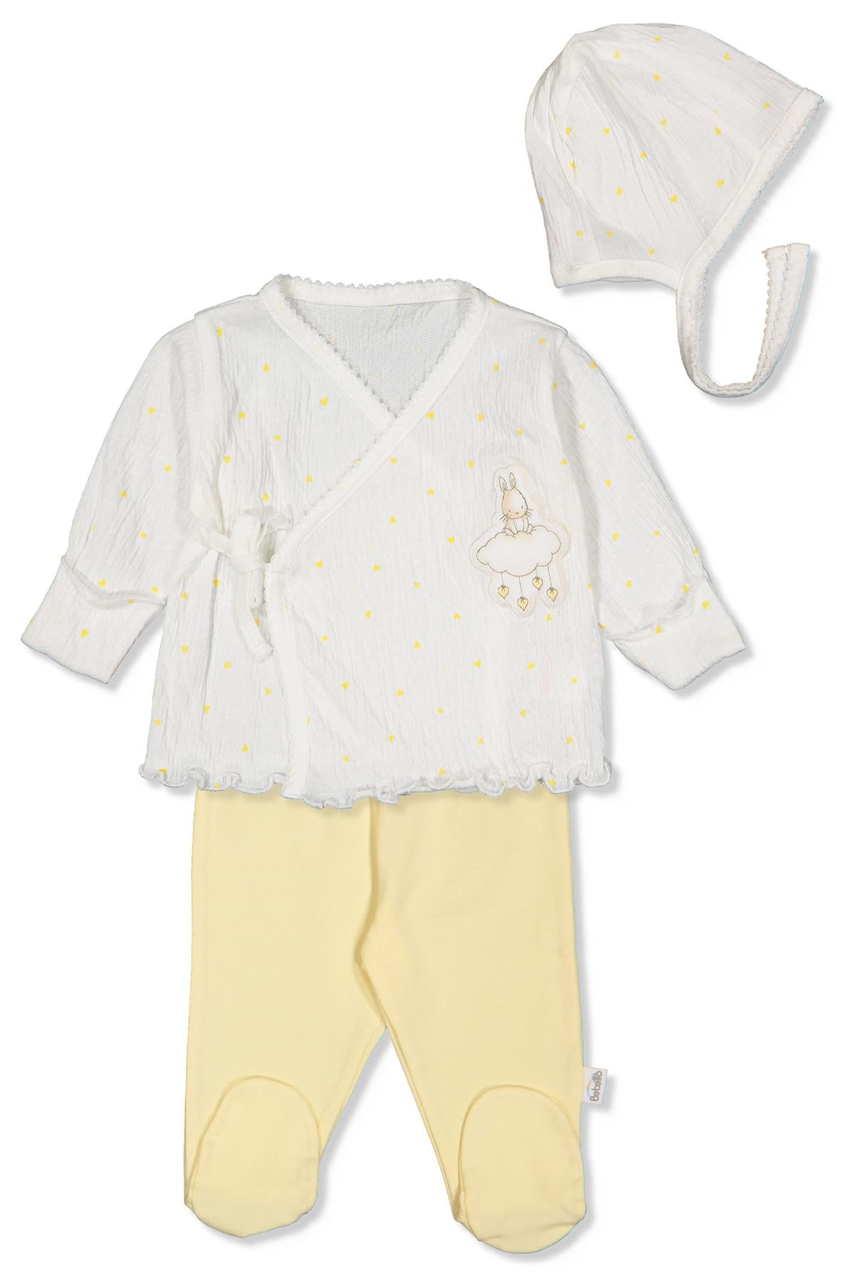 SÜPREM ZIBIN SET 3LÜ (MINI HEART) SARI