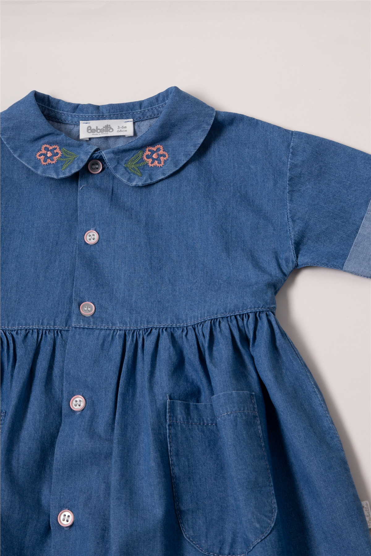 TENCEL ELBİSE (FLOWER GIRL) MAVİ