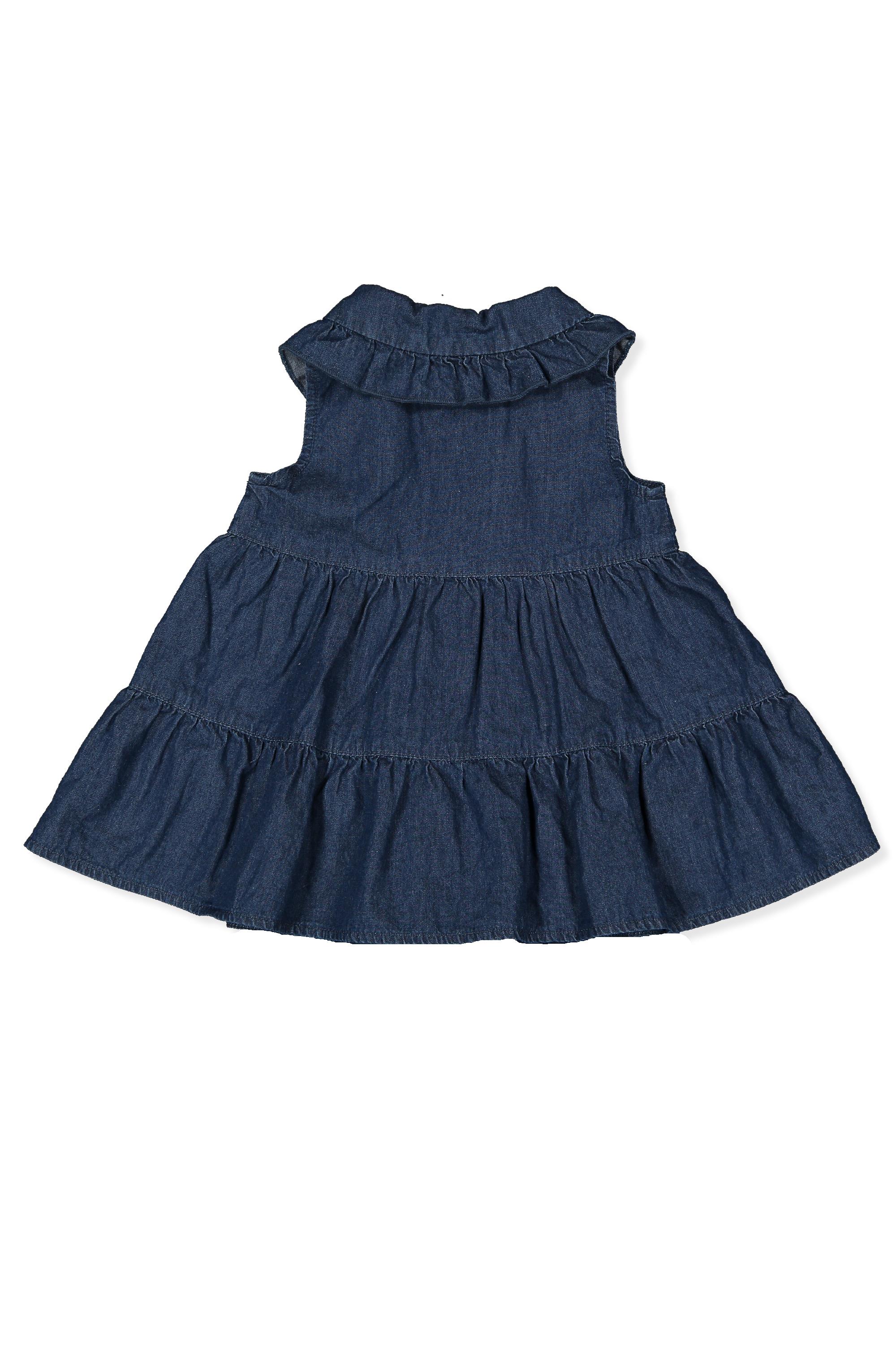 TENCEL ELBİSE (TINY FLOWERS) LACİVERT