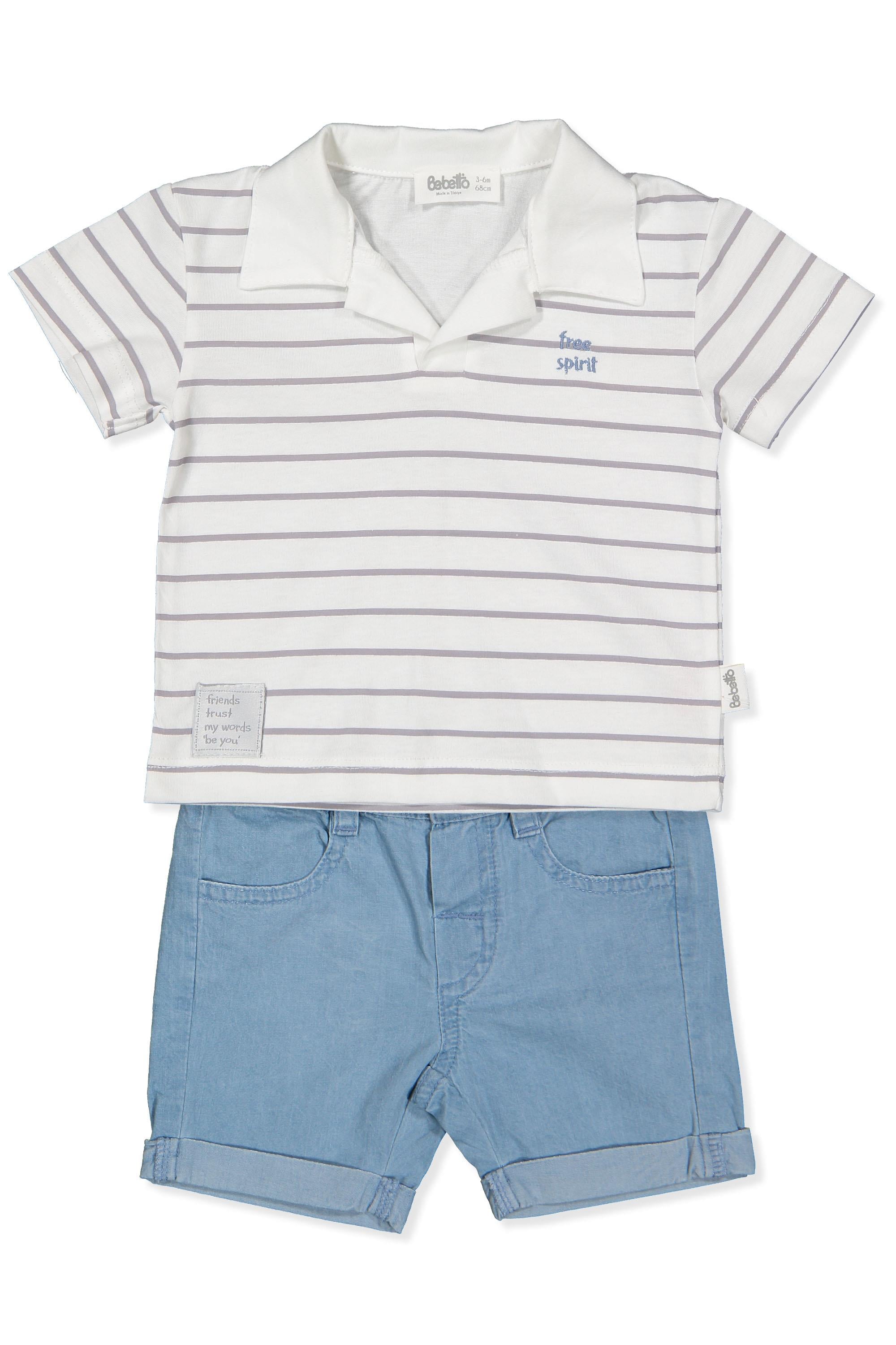 TENCEL ŞORT 2Lİ TAKIM (FREE SPIRIT) MAVİ
