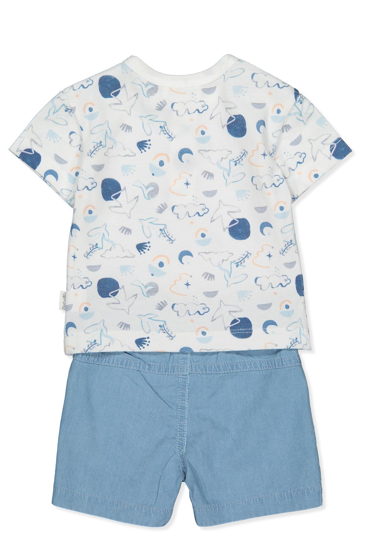 TENCEL ŞORT 2Lİ TAKIM (OUTSIDE THE WORLD) MAVİ