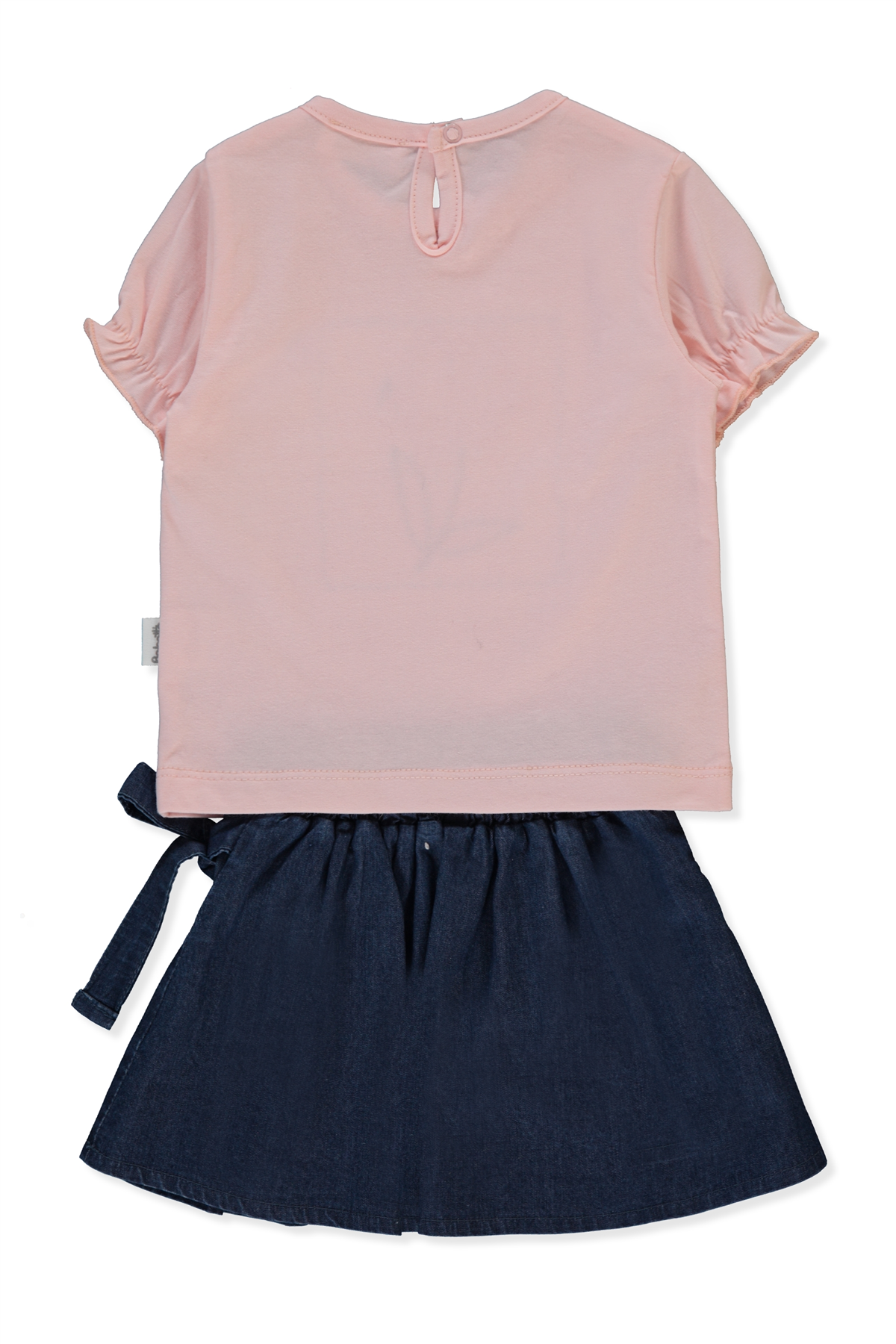 TENCEL ŞORT ETEK 2Lİ TAKIM (FLOWER GIRL) LACİVERT