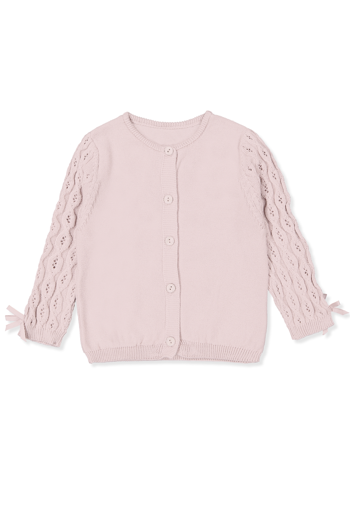 TRİKO HIRKA (BURGU DESEN) PEMBE