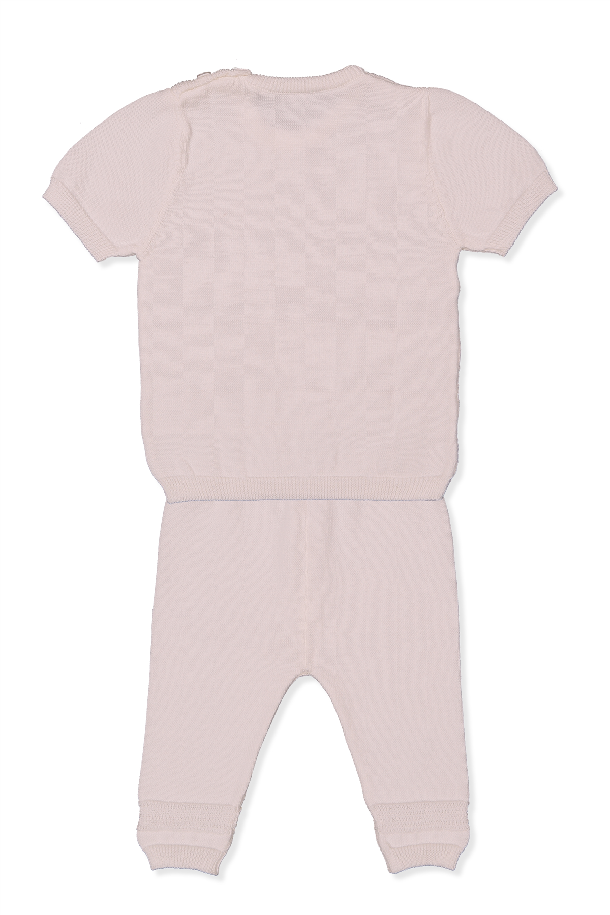 TRİKO İKİLİ TAKIM (ÇİZGİ DESEN) PEMBE