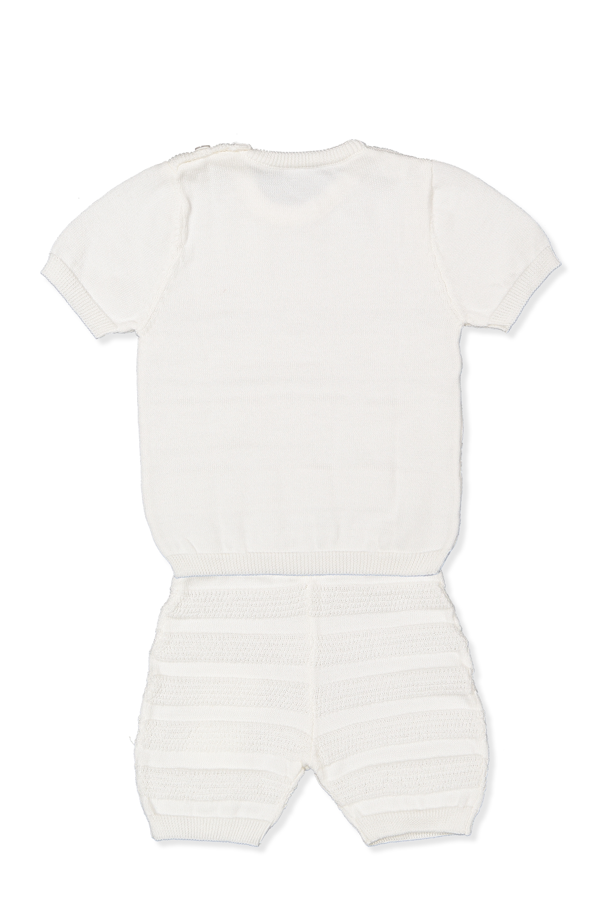 TRİKO ŞORTLU TAKIM (ÇİZGİ DESEN) EKRU