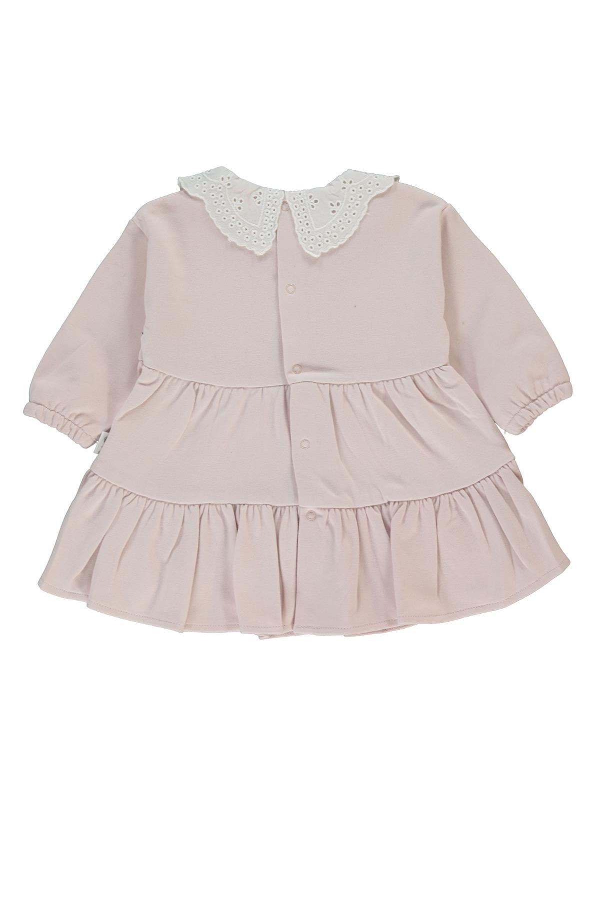 ÜÇ İP ELBİSE (RETRO FLOWER) PUDRA
