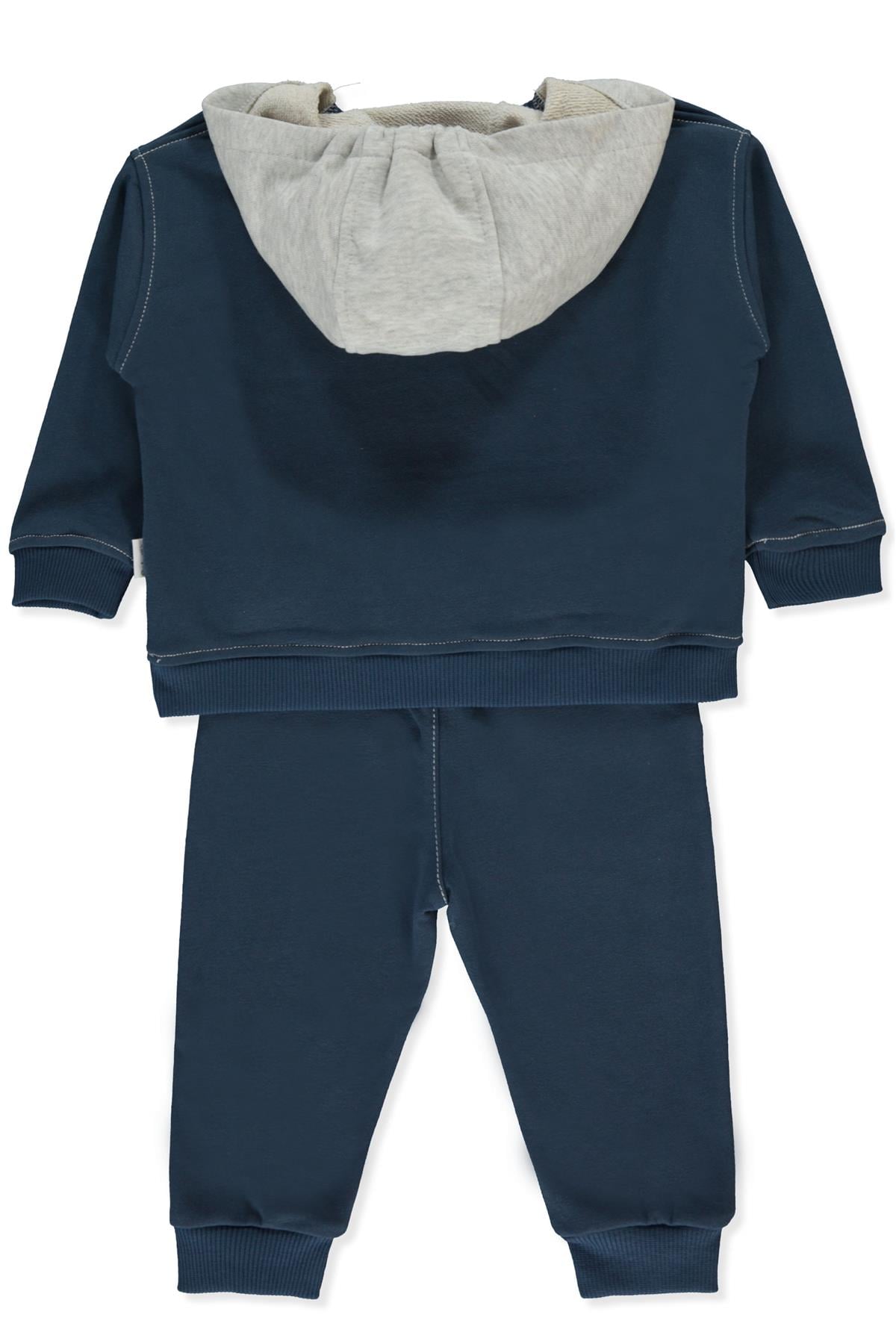 ÜÇ İP KAPŞONLU SWEAT 2Lİ TAKIM (GOOD THINGS) İNDİGO
