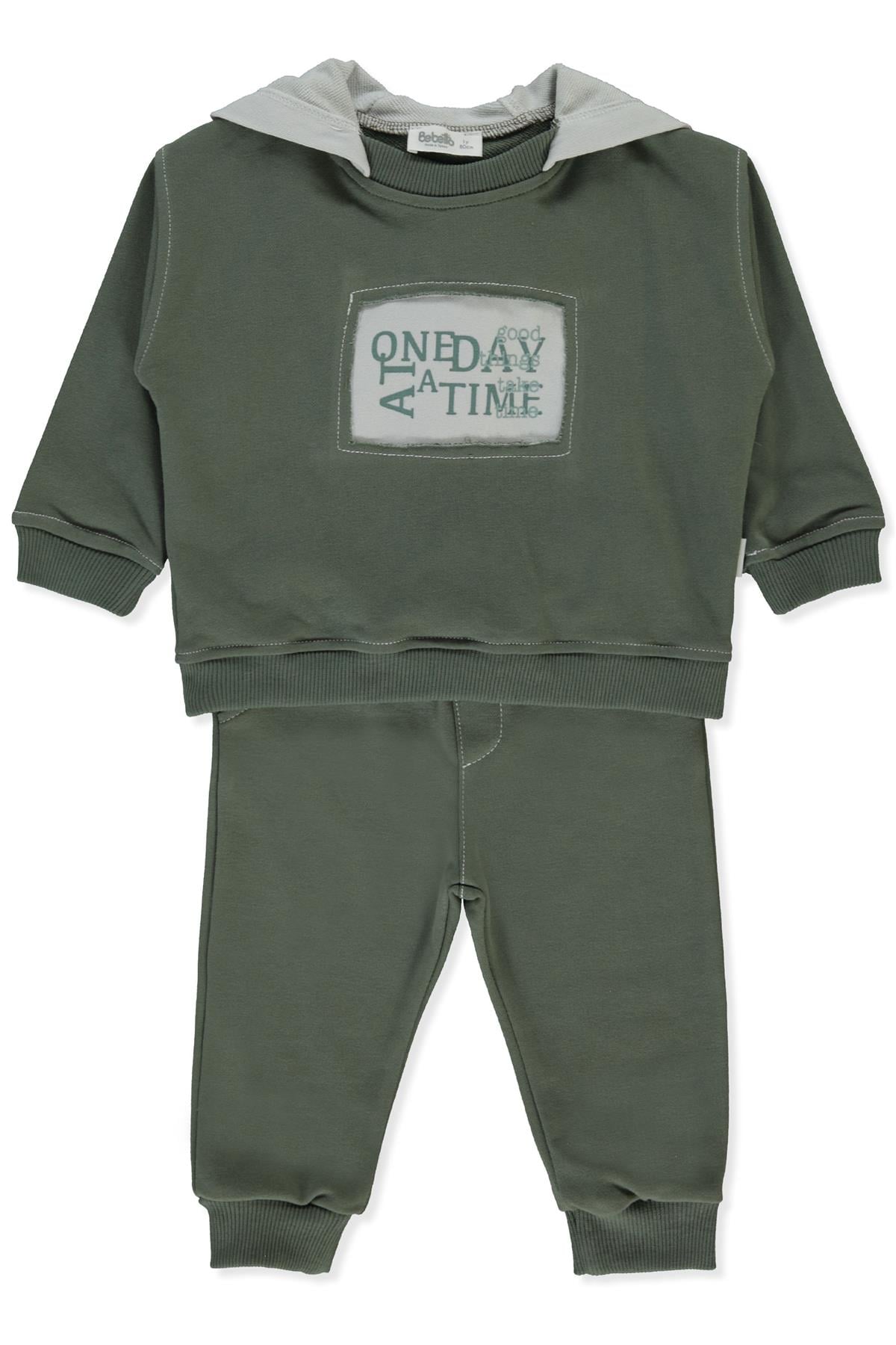ÜÇ İP KAPŞONLU SWEAT 2Lİ TAKIM (GOOD THINGS) HAKİ