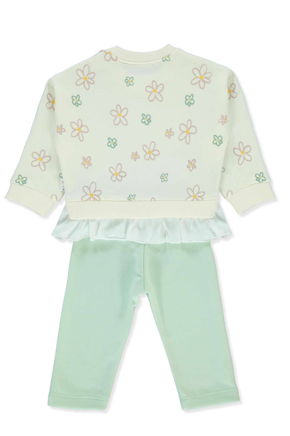 ÜÇ İP PANTOLON 2Lİ TAKIM (BEBETTO GIRL TEAM) MİNT
