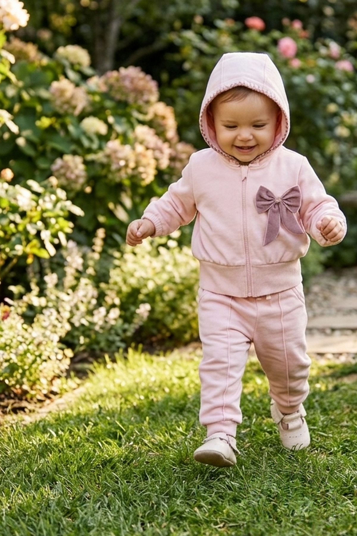 ÜÇ İP PANTOLON 2Lİ TAKIM (BELLA BOW) PEMBE