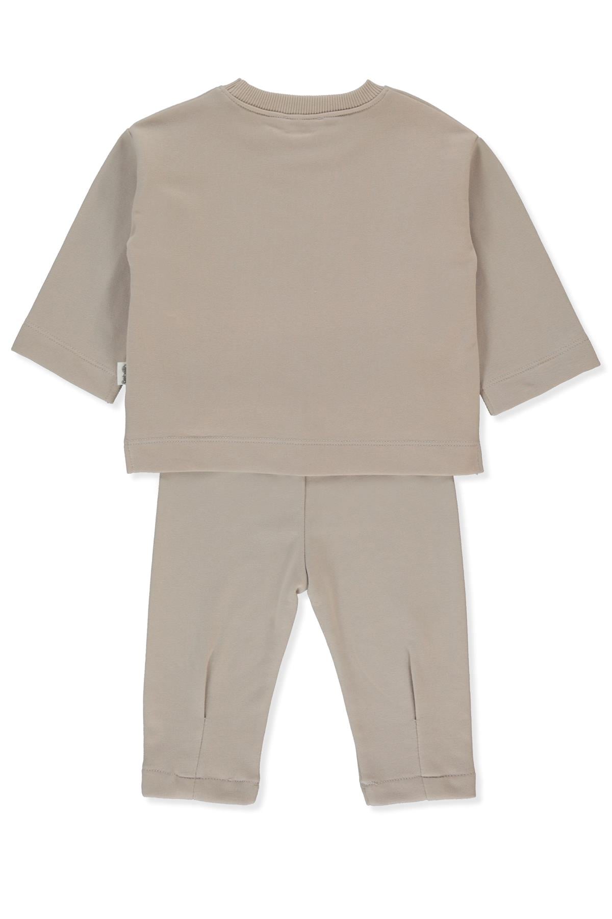 ÜÇ İP SWEAT 2Lİ TAKIM (FEEL) BEJ