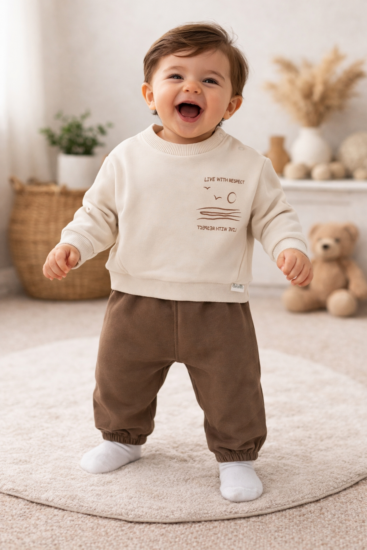 ÜÇ İP SWEAT 2Lİ TAKIM (GENTLEMAN) KAHVERENGİ