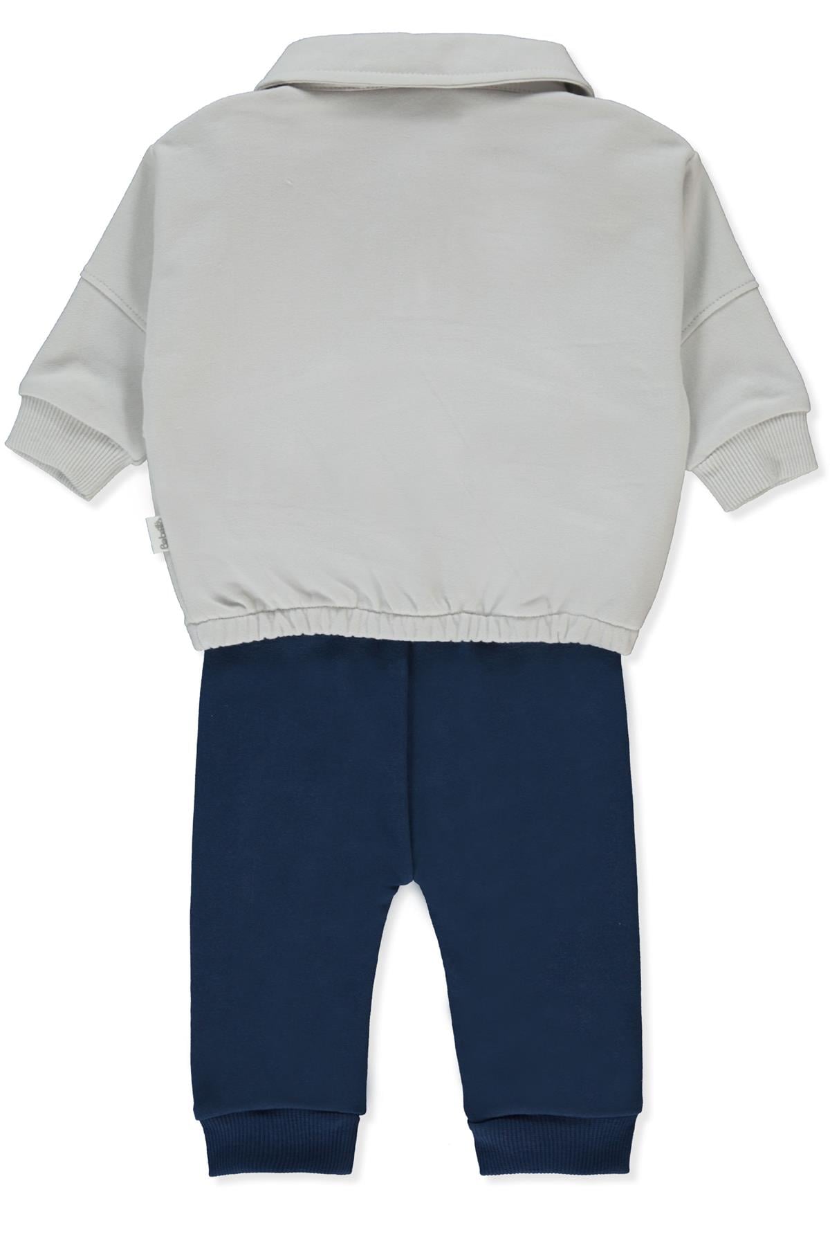 ÜÇ İP SWEAT 2Lİ TAKIM (SELF ENJOY) İNDİGO
