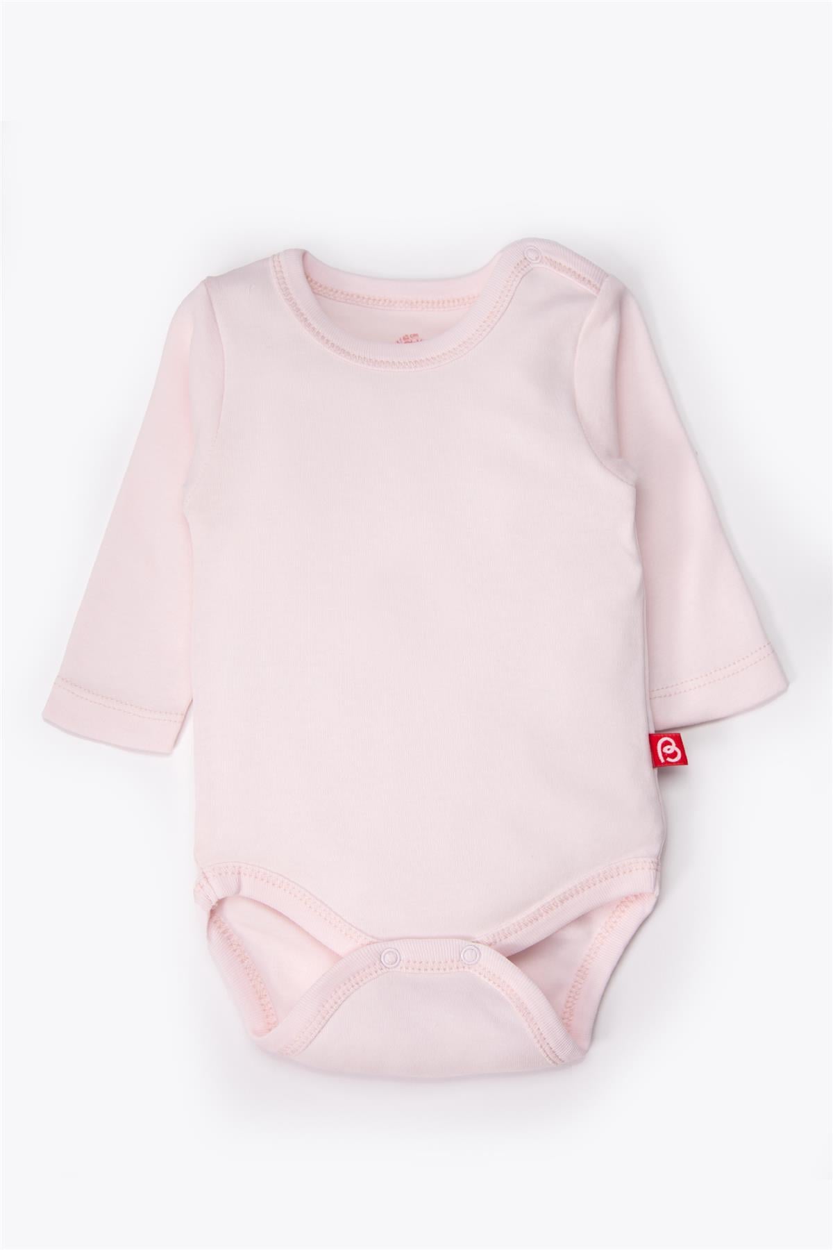 UZUN KOLLU BODY 2Lİ (ALWAYS 40/1 İNTERLOK) PEMBE