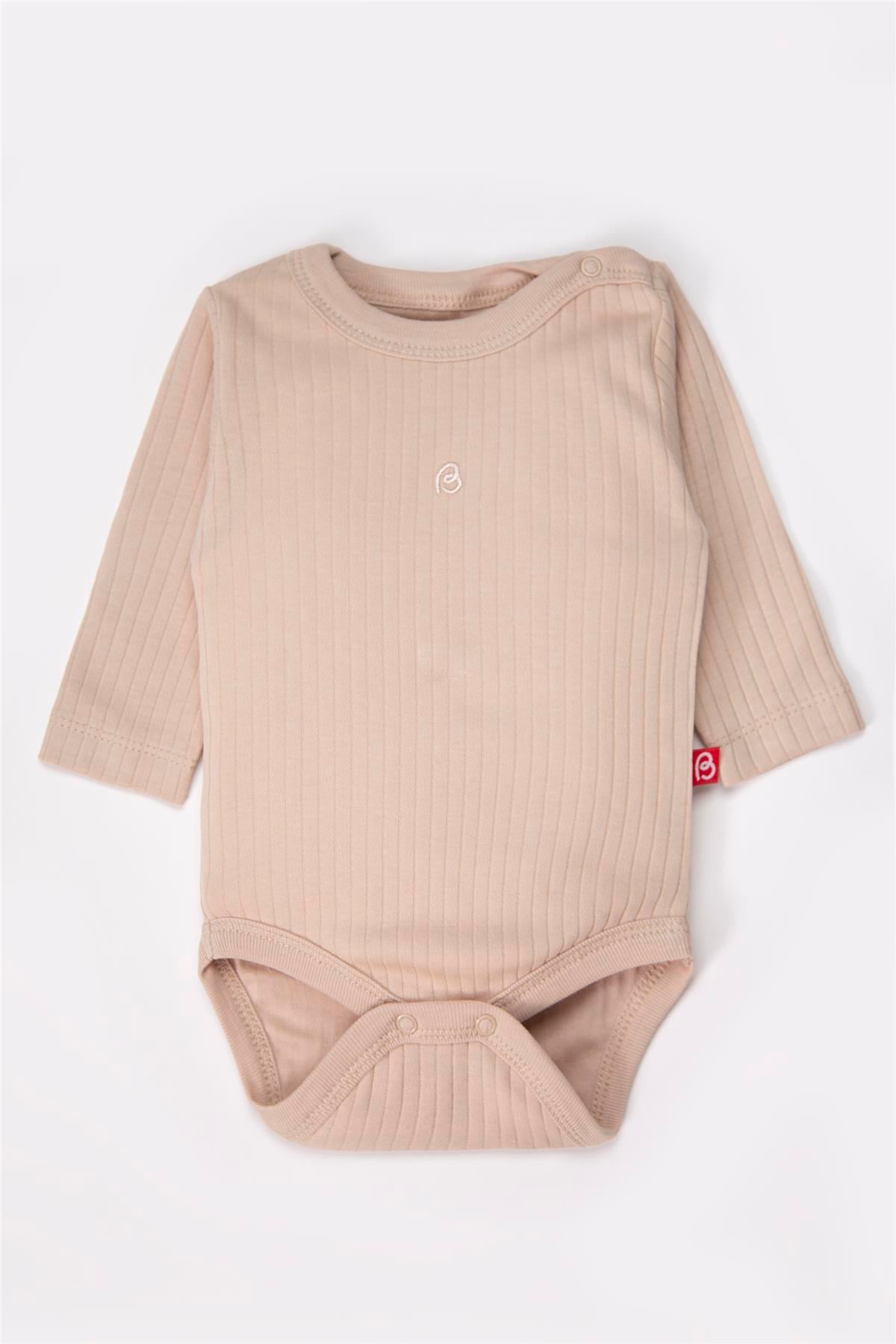 UZUN KOLLU BODY 3LÜ (CUTE BEAR) BEJ