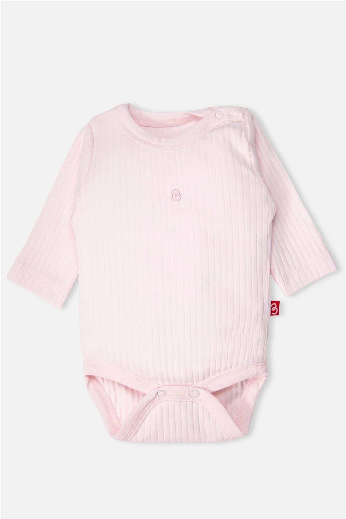 UZUN KOLLU BODY 3LÜ (CUTE BUNNY) PEMBE