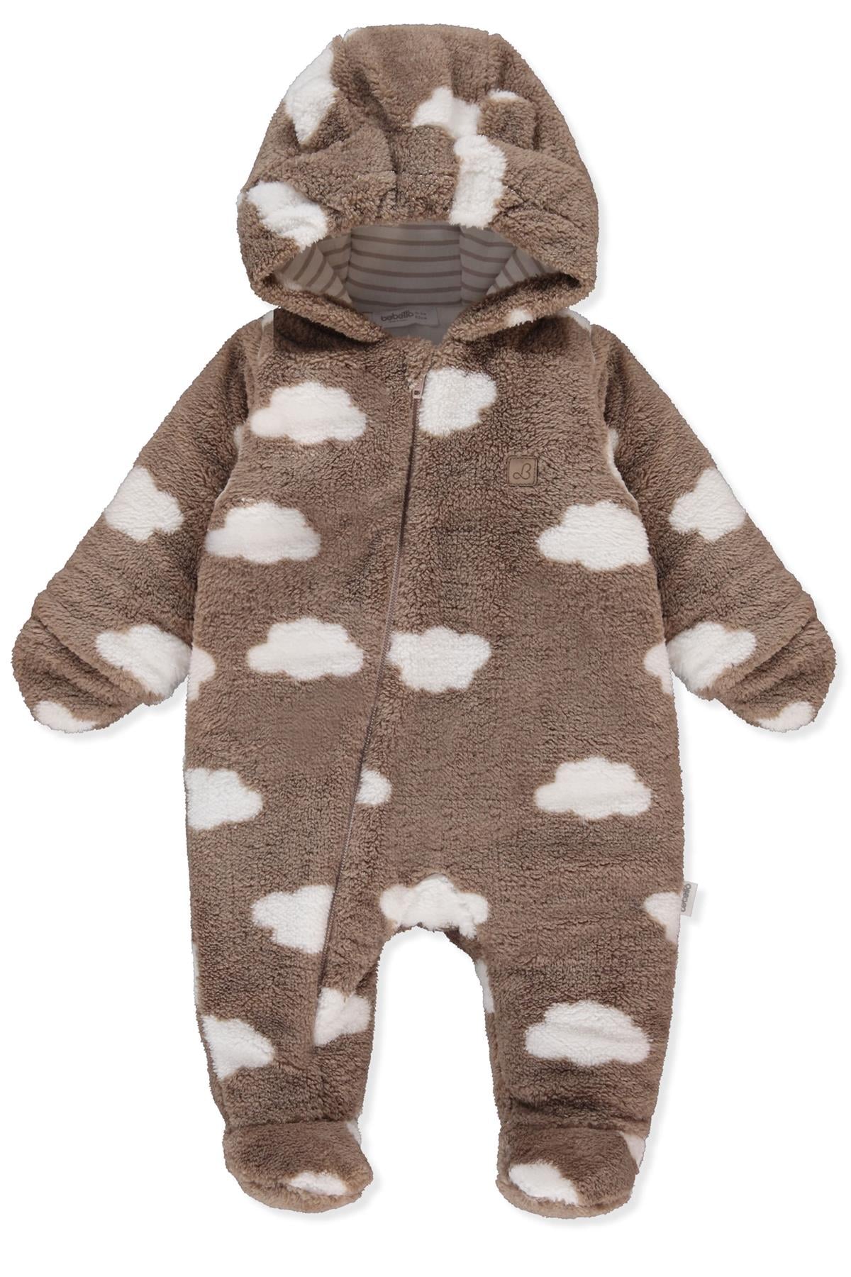 VELSOFT ELYAFLI KOZMONOT (CLOUDY) KAHVERENGİ