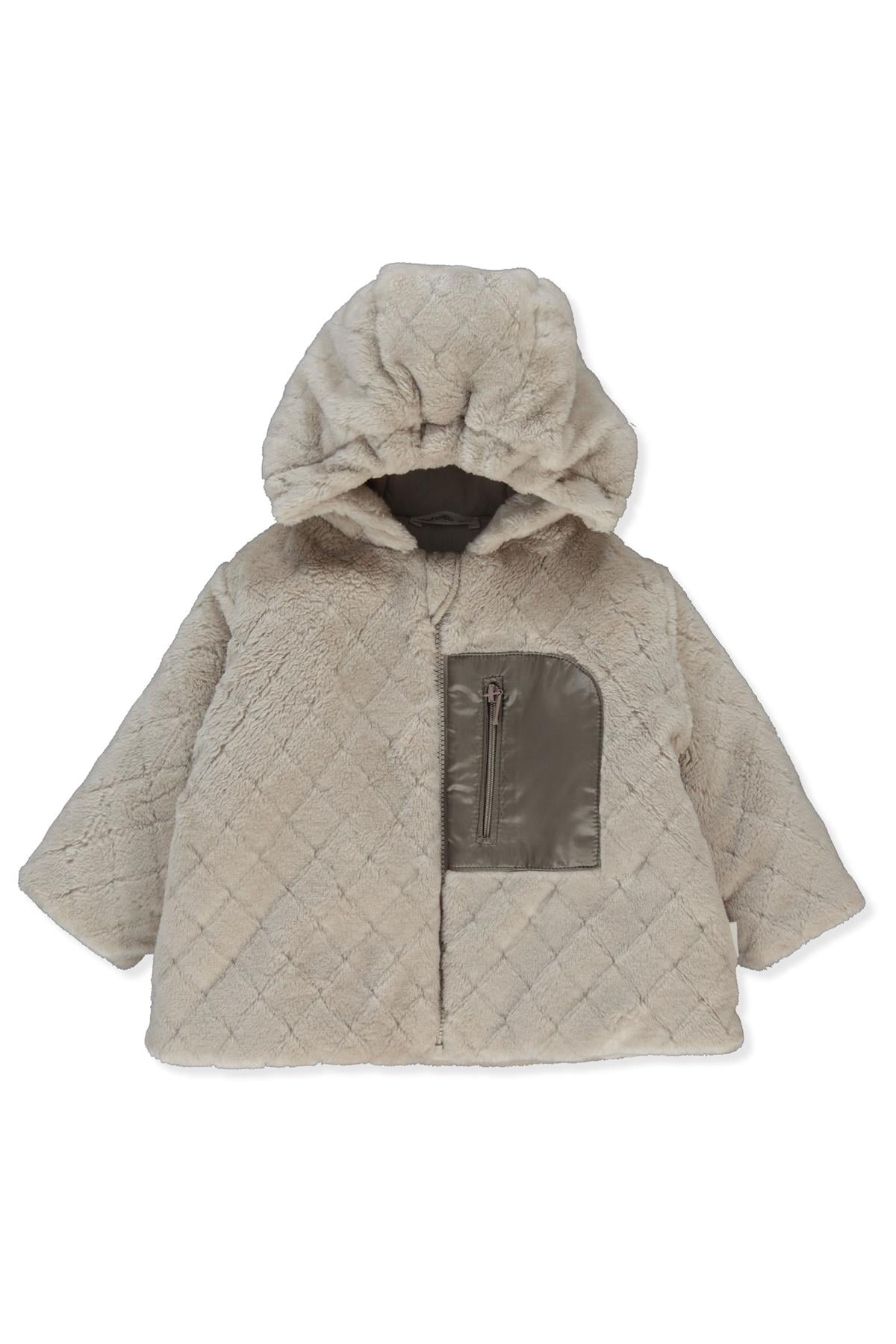 VELSOFT ELYAFLI MONT (PUFFY) BEJ