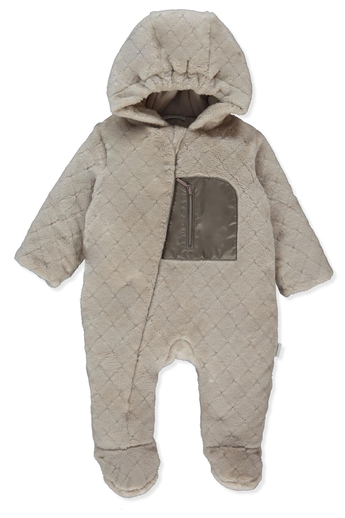 VELSOFT ELYAFLI PATİKLİ KOZMONOT (PUFFY) BEJ
