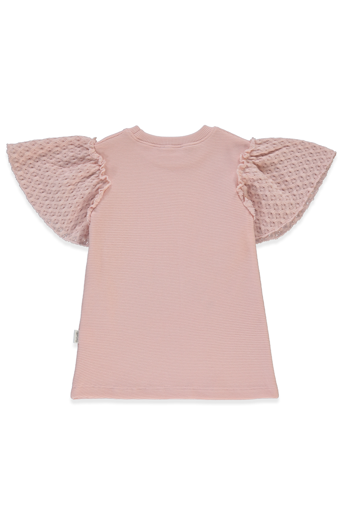WAFFLE ELBİSE (LACY GIRL) PEMBE