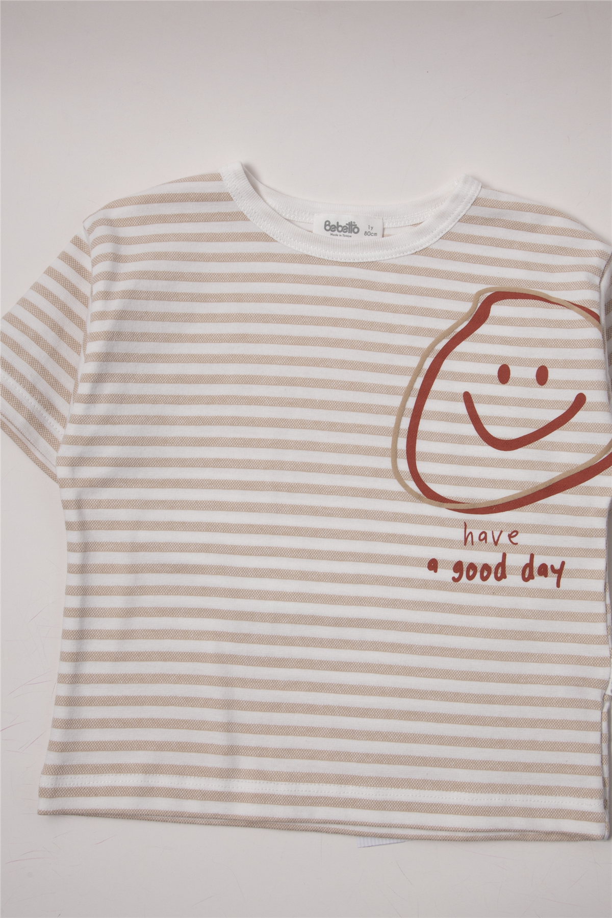WAFFLE PANTOLON 2Lİ TAKIM (STRIPED) BEJ