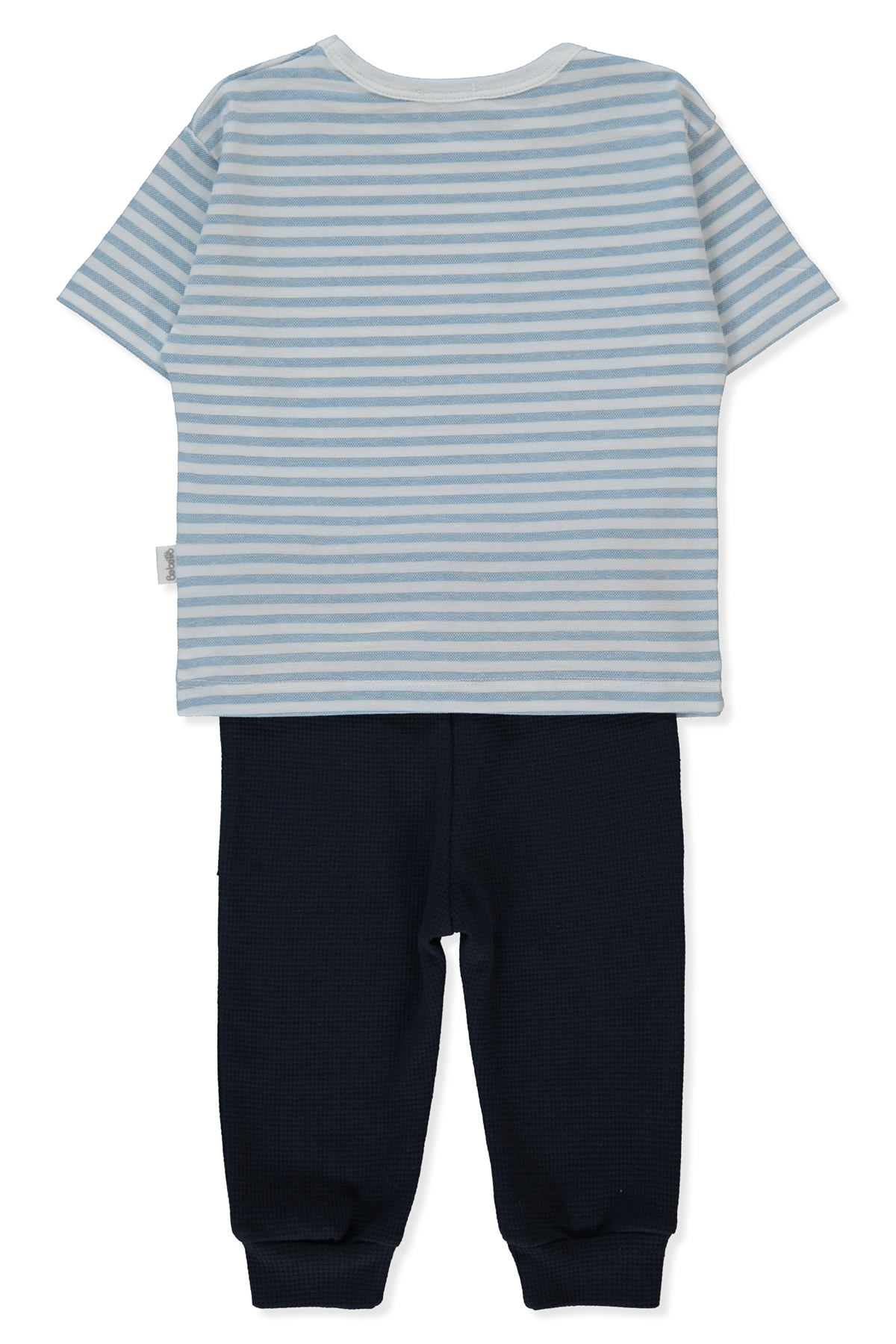 WAFFLE PANTOLON 2Lİ TAKIM (STRIPED) MAVİ