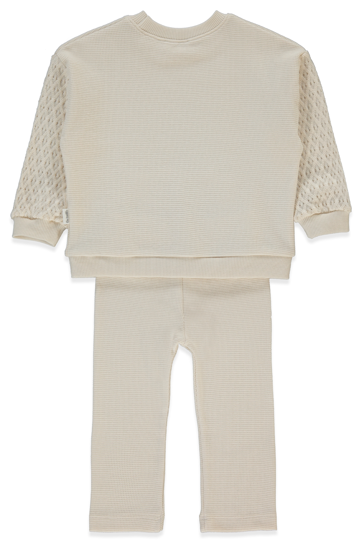 WAFFLE SWEAT 2Lİ TAKIM (LACY GIRL) BEJ
