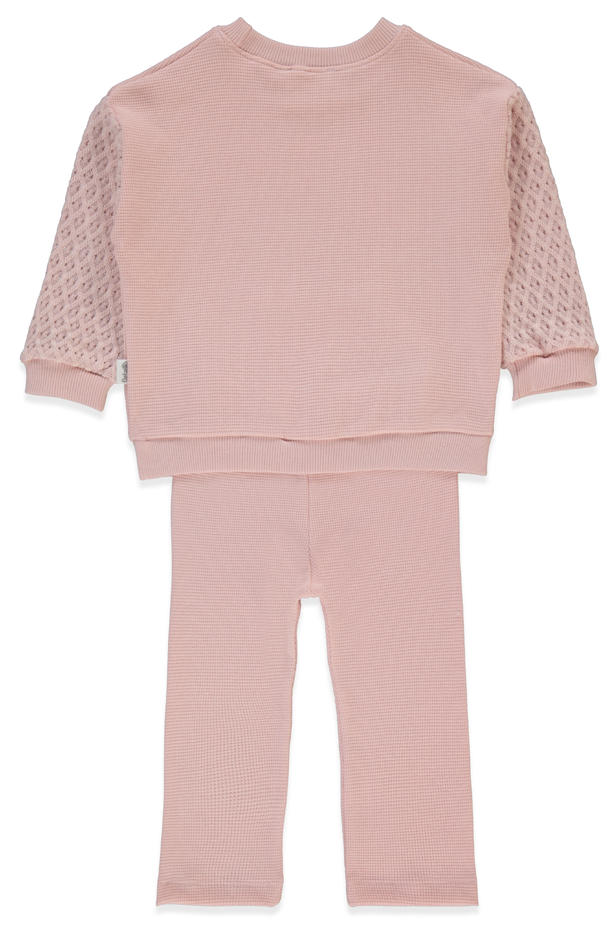 WAFFLE SWEAT 2Lİ TAKIM (LACY GIRL) PEMBE
