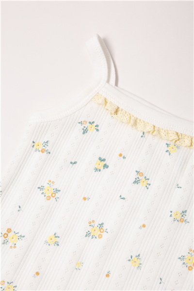 AJURLU PATİKLİ PANTOLON 2Lİ TAKIM  (BLOOM) SARI