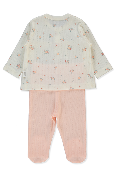 AJURLU PATİKLİ PİJAMA TAKIMI 2Lİ (BLOOM) PEMBE