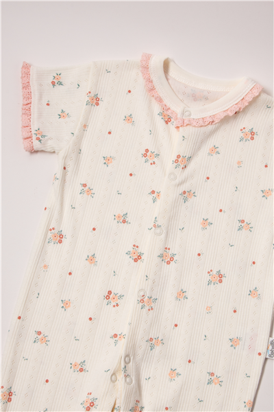 AJURLU PATİKSİZ MINI TULUM (BLOOM) PEMBE