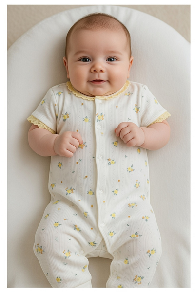 AJURLU PATİKSİZ MINI TULUM (BLOOM) SARI