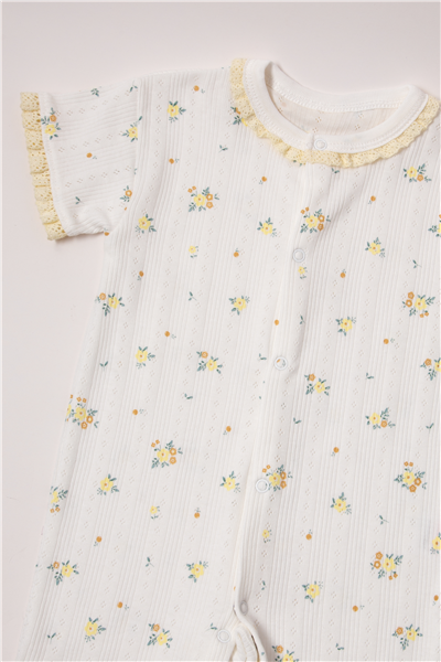 AJURLU PATİKSİZ MINI TULUM (BLOOM) SARI