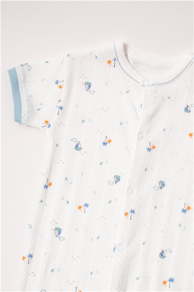 AJURLU PATİKSİZ MİNİ TULUM (PALM IN THE SEA) PETROL YEŞİL