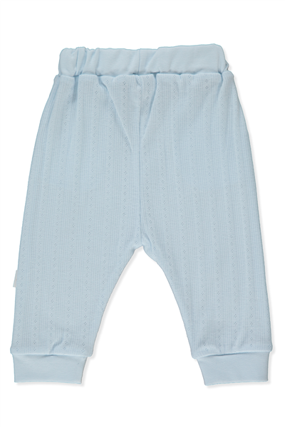 AJURLU PATİKSİZ PANTOLON (PALM IN THE SEA) MAVİ