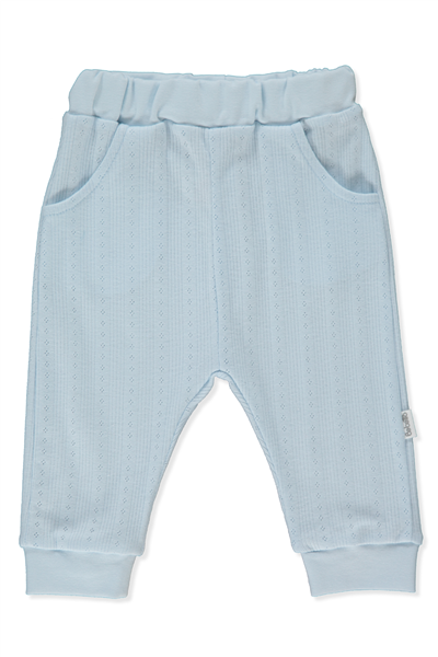 AJURLU PATİKSİZ PANTOLON (PALM IN THE SEA) MAVİ