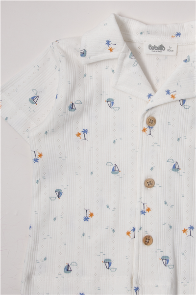 AJURLU ŞORTLU PİJAMA TAKIMI 2Lİ (SWEET PYJAMAS/26) PETROL YEŞİL