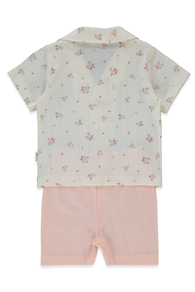 AJURLU ŞORTLU PİJAMA TAKIMI 2Lİ (SWEET PYJAMAS/26) PEMBE