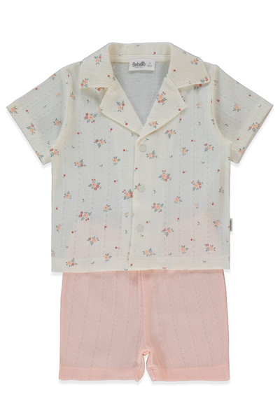 AJURLU ŞORTLU PİJAMA TAKIMI 2Lİ (SWEET PYJAMAS/26) PEMBE