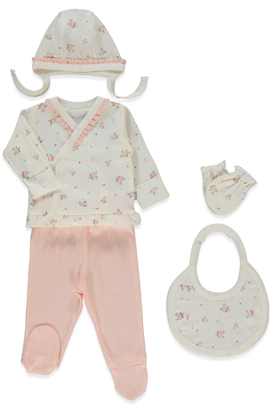 AJURLU ZIBIN SET 5Lİ (BLOOM) PEMBE
