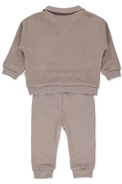 BALIKSIRTI ÜÇ İP SWEAT 2Lİ TAKIM (MOUNTAIN RANGE) KAHVERENGİ