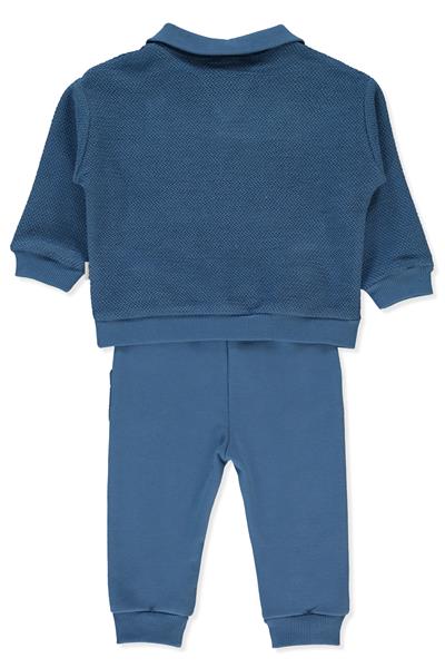 BALIKSIRTI ÜÇ İP SWEAT 2Lİ TAKIM (MOUNTAIN RANGE) İNDİGO