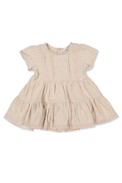 DOKUMA ELBİSE (CLASSY GIRL) BEJ