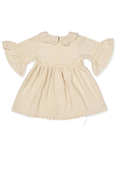 DOKUMA ELBİSE (CRINKLE) BEJ